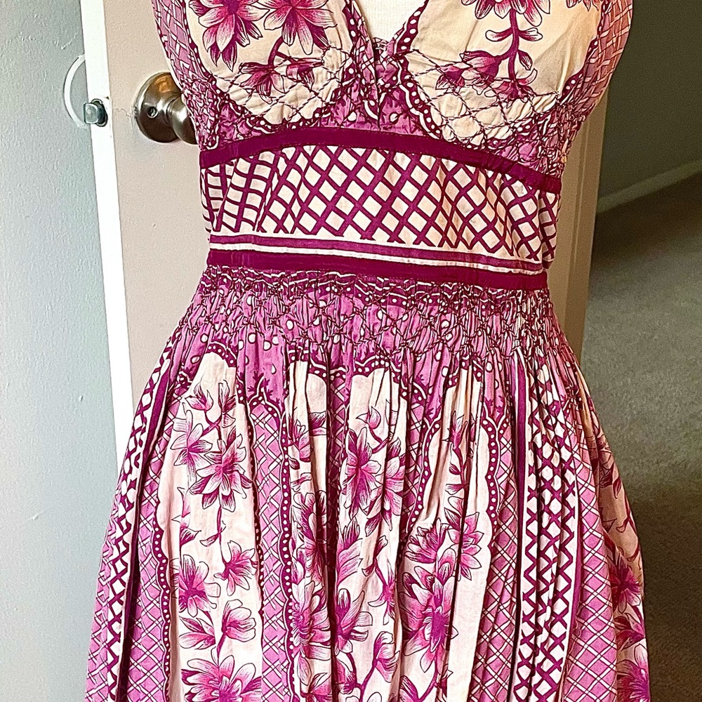 Plenty by Tracy Reese Pink and Cream Dress